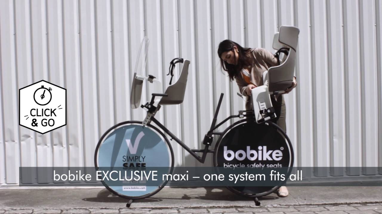 Fotelik rowerowy bobike Exclusive Maxi Plus 1P urban black