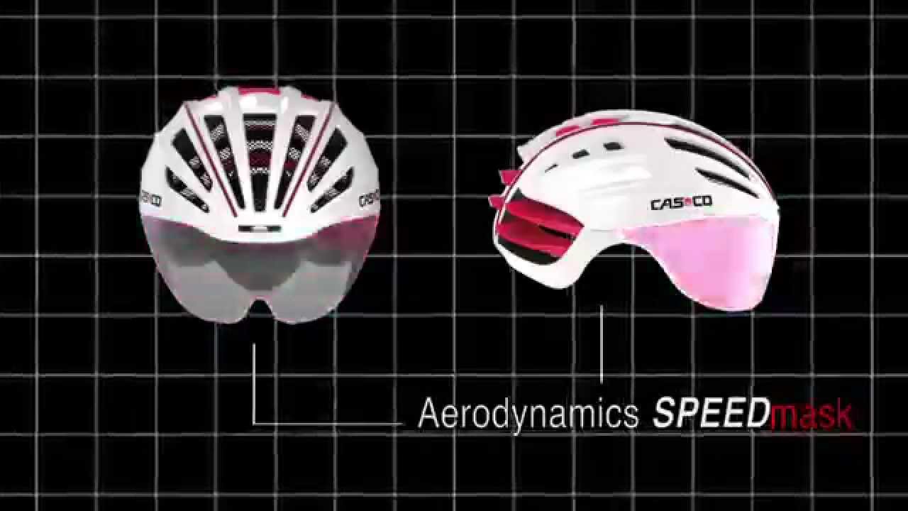 Kask rowerowy CASCO Speedairo 2 RS sand/white neon