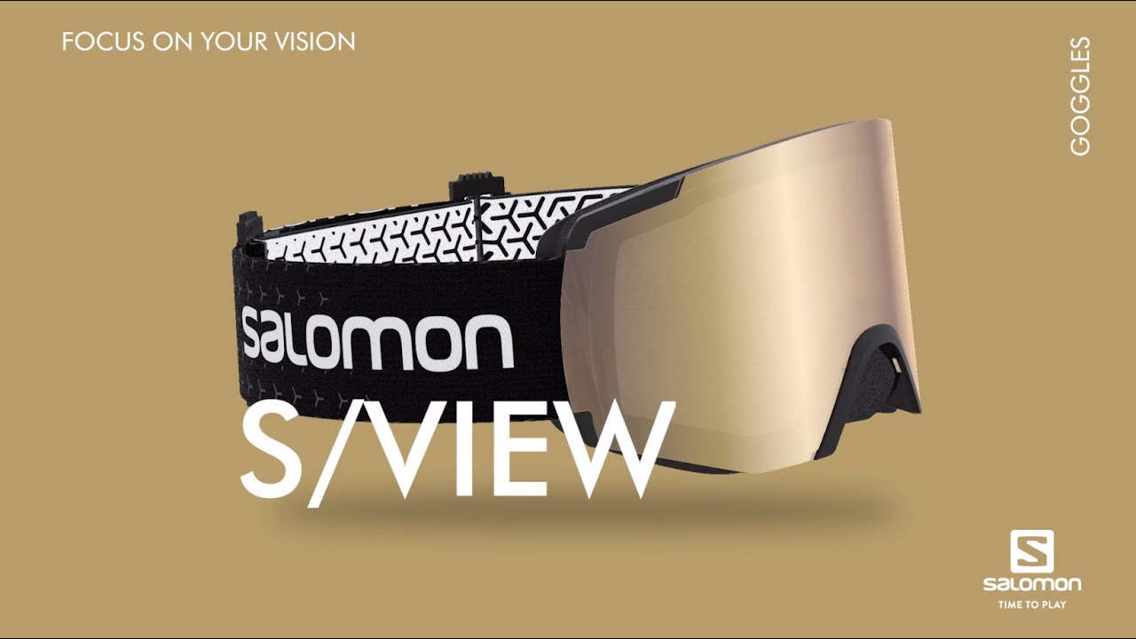 Gogle narciarskie Salomon S/View black brand/mid red