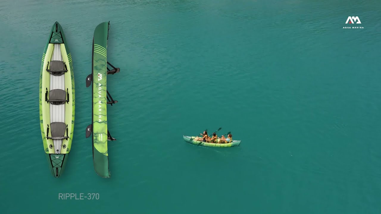 Kajak pompowany 3-osobowy Aqua Marina Ripple Recreational Canoe 12'2"