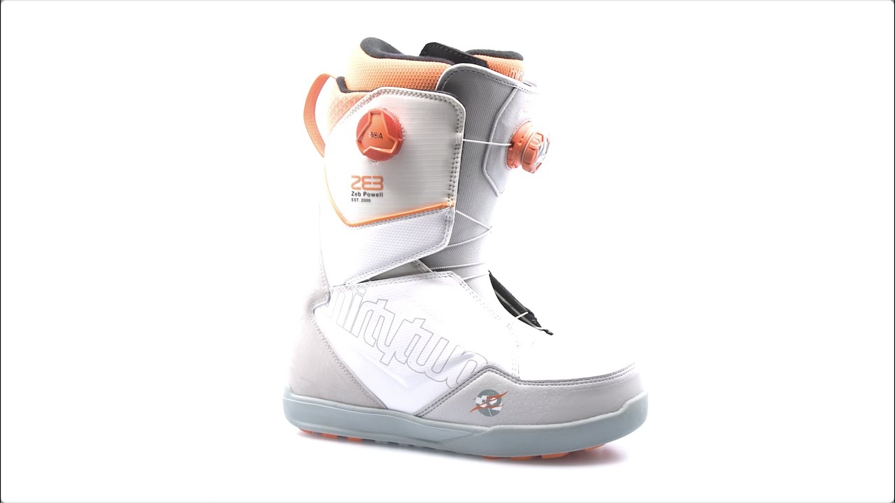 Buty snowboardowe męskie ThirtyTwo Lashed Double Boa Powell '22 grey/white/orange