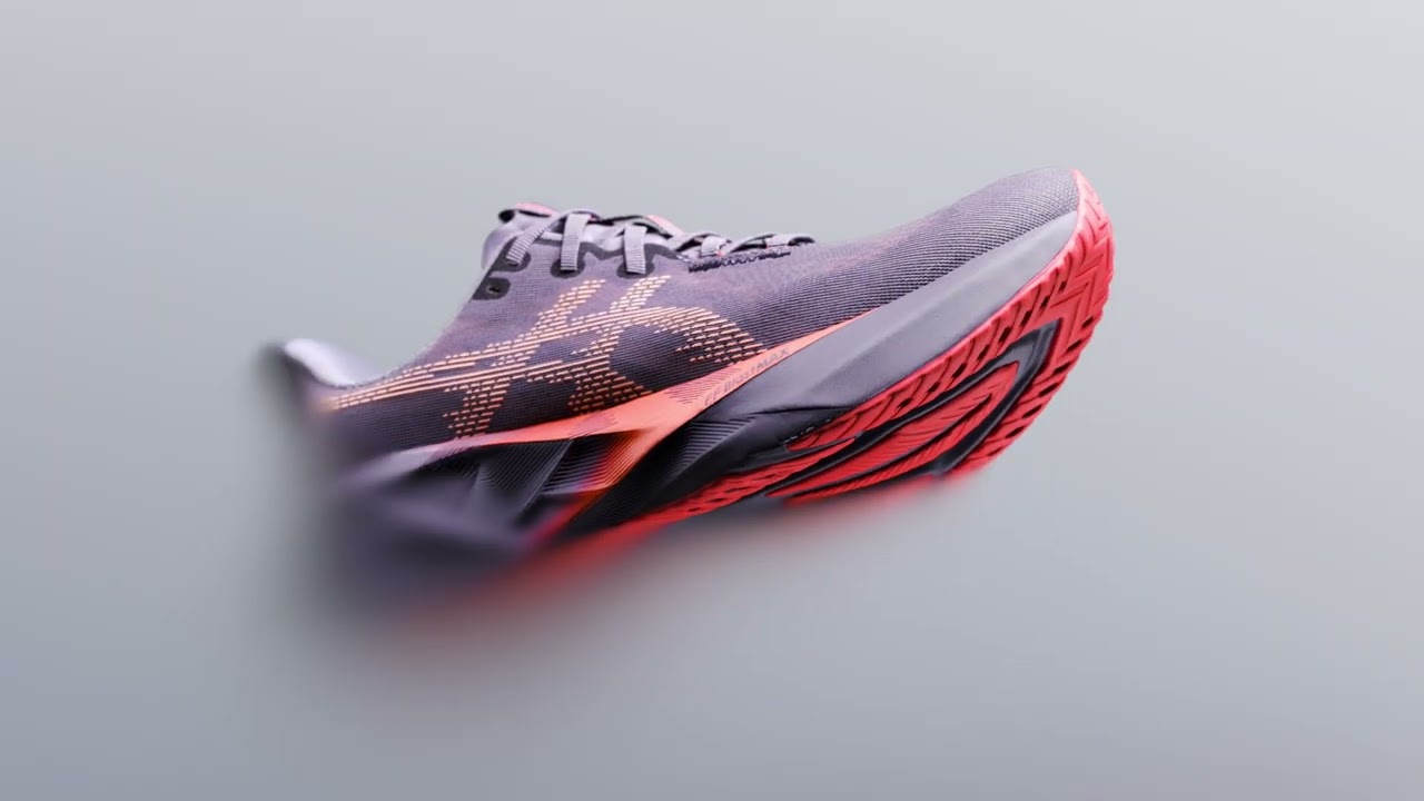 Buty do biegania damskie ASICS Novablast 5 greyish purple/coral reef