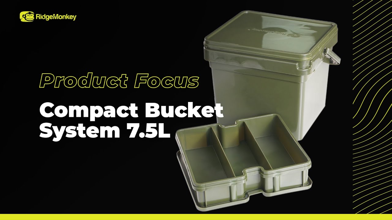 Wiadro wędkarskie RidgeMonkey Compact Bucket System zielone RM483