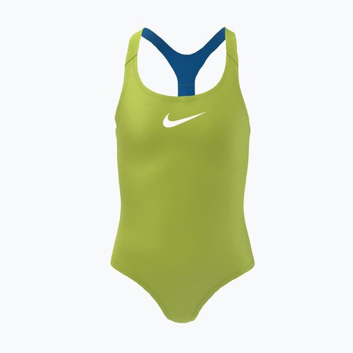 Strój pływacki jednoczęściowy dziecięcy Nike Essential Racerback zielony NESSB711