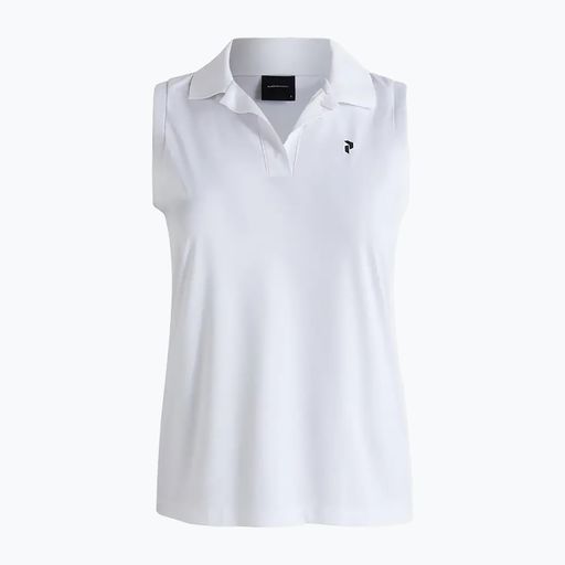 Koszulka polo damska Peak Performance Illusion biała G77553010