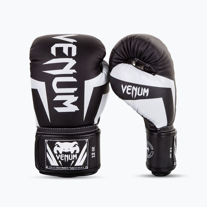 Rękawice bokserskie Venum Elite czarno-białe 0984