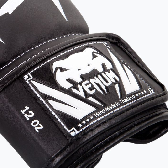 Rękawice bokserskie Venum Elite czarno-białe 0984 4