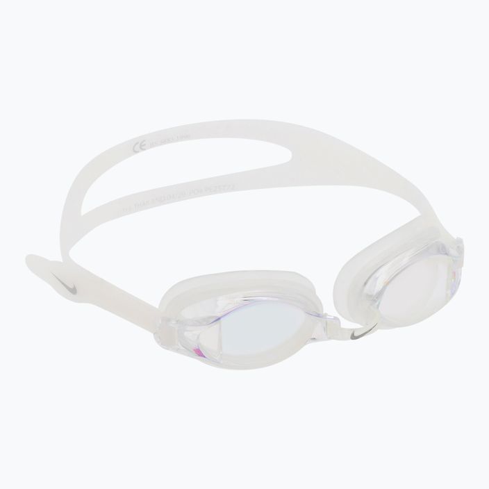 Okulary do pływania Nike CHROME MIRROR białe NESS7152-000
