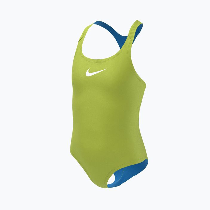 Strój pływacki jednoczęściowy dziecięcy Nike Essential Racerback zielony NESSB711 2