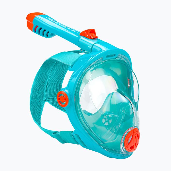 Maska pełnotwarzowa do snorkelingu dziecięca AQUA-SPEED Spectra 2.0 Kid turkusowa 248 3