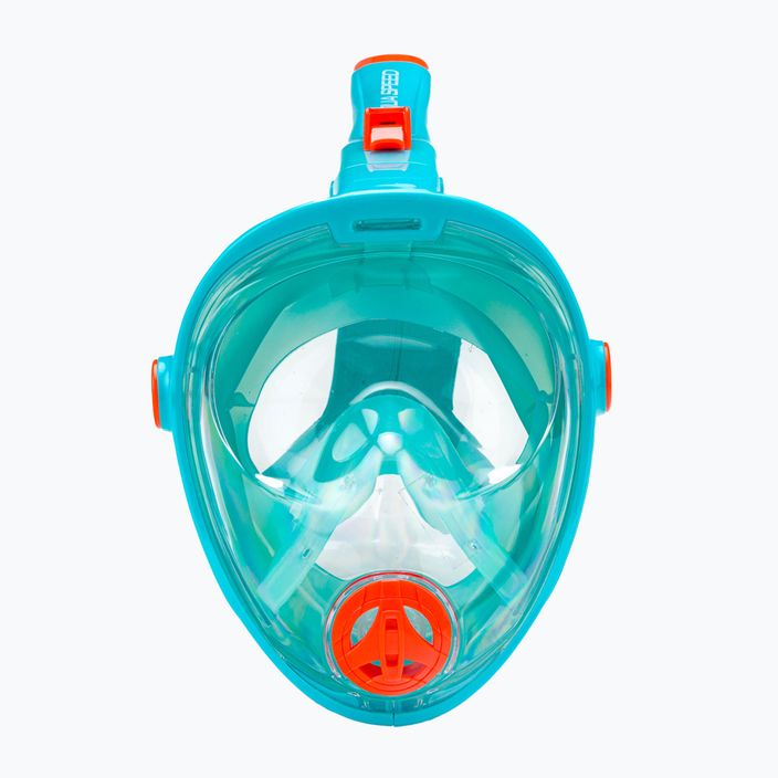 Maska pełnotwarzowa do snorkelingu dziecięca AQUA-SPEED Spectra 2.0 Kid turkusowa 248 4