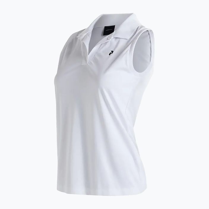 Koszulka polo damska Peak Performance Illusion biała G77553010 2