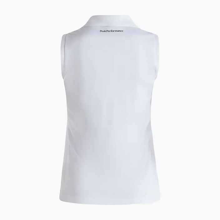 Koszulka polo damska Peak Performance Illusion biała G77553010 3