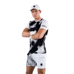 T-shirt tenisowy męski HYDROGEN Spray Tech biały T00502001