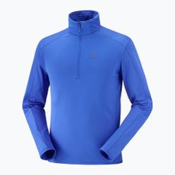 Bluza polarowa męska Salomon Outrack HZ Mid niebieska LC1711000