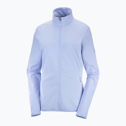 Bluza polarowa damska Salomon Outrack Full Zip Mid niebieska LC1710100