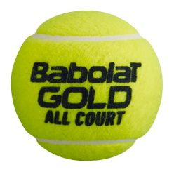 Zestaw piłek tenisowych-4szt. BABOLAT Gold All Court 4 żółtych 502085
