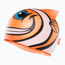 Czepek pływacki dziecięcy TYR Charactyr Happy Fish Cap pomarańczowy LCSHFISH