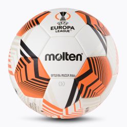 Piłka do piłki nożnej Molten UEFA Europa League 2021/22 biało-pomarańczowa F5U5000-12