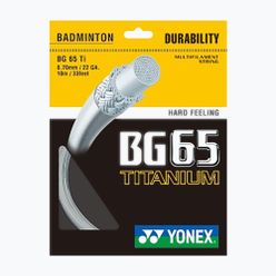 Naciąg badmintonowy YONEX BG 65 Ti Set biały