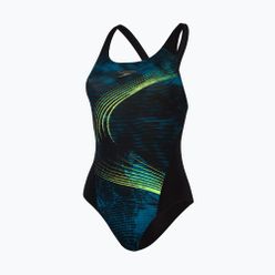 Strój pływacki jednoczęściowy damski Speedo Panel Recordbreaker czarno-niebieski 09015F353