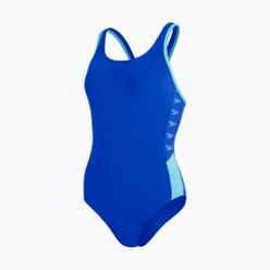 Strój pływacki jednoczęściowy damski Speedo Boom Logo Splice Muscleback G008 niebieski 12900G008