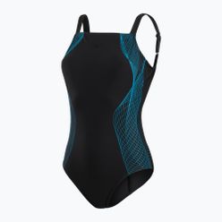 Strój pływacki jednoczęściowy damski Speedo CrystalLux Printed Shaping czarny 68-13187G825
