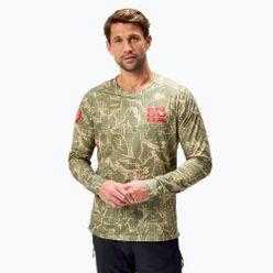 Longsleeve rowerowy męski Endura Grid Floral Ltd tweed green