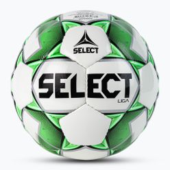 Piłka do piłki nożnej SELECT Liga 2020 biało-zielona 30785