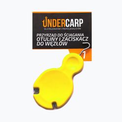 Przyrząd karpiowy UNDERCARP do ściągania otuliny i zaciskacz do węzłów żółty UC380