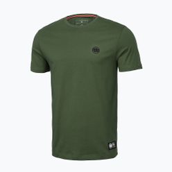 T-shirt męski Pitbull Small Logo zielony 219309360001
