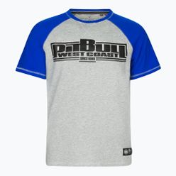 T-shirt męski Pitbull  Boxing szaro-niebieski 211042155504