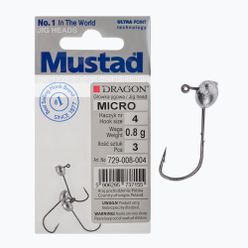 Główka Jigowa Mustad Micro 3 szt. rozmiar 4 srebrna PDF-729-008-004