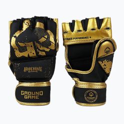 Rękawice sparingowe GroundGame MMA Cage Gold czarne  MMAGLOCGOLDSM