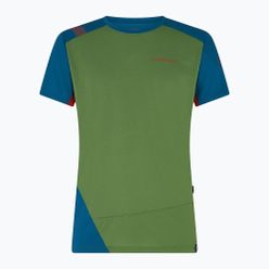 Koszulka wspinaczkowa męska La Sportiva Grip zielono-niebieska N87718623
