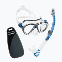 Zestaw do nurkowania Cressi Big Eyes Evolution + Alpha Ultra Dry maska + fajka niebieski DS337020