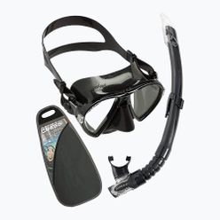 Zestaw do snorkelingu Cressi maska Ocean + fajka Gamma czarny WDM1000125