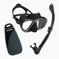 Zestaw do nurkowania Cressi Big Eyes Evolution + Alpha Ultra Dry maska + fajka czarny WDS337550