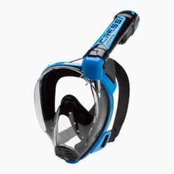Maska pełnotwarzowa do snorkelingu Cressi Duke Dry czarno-niebieska XDT005020