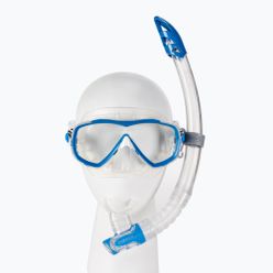 Zestaw do snorkelingu Cressi maska Estrella + fajka Gamma bezbarwno-niebieski DM340020