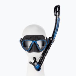 Zestaw do snorkelingu Cressi maska Quantum + fajka Itaca Ultra Dry czarno-niebieski DM405020