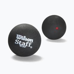 Piłki do squasha Wilson Staff Squash 2 Ball Red Dot czarne WRT617700+
