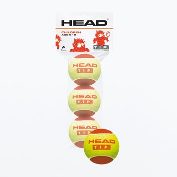 Zestaw piłek tenisowych dziecięcych-3szt. HEAD 3B Head Tip Red czerwono-żółtych 578113