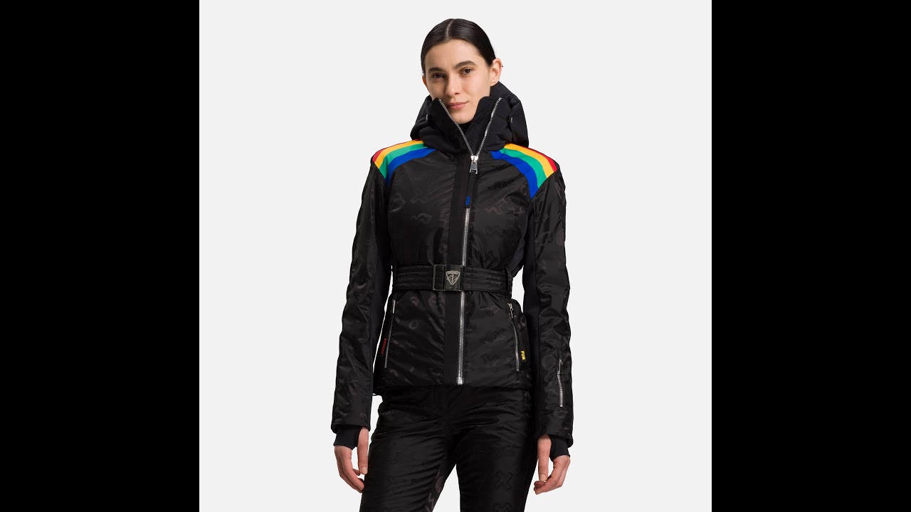 Kurtka narciarska damska Rossignol W Rainbow black