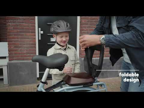 Fotelik rowerowy bobike Junior One urban black/dark brown