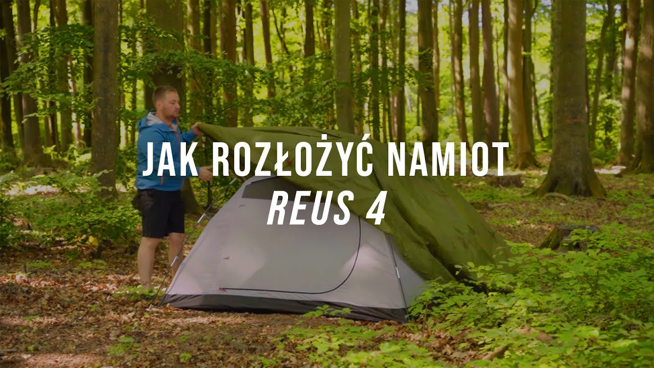 Namiot turystyczny 4-osobowy Alpinus Reus 4 zielony